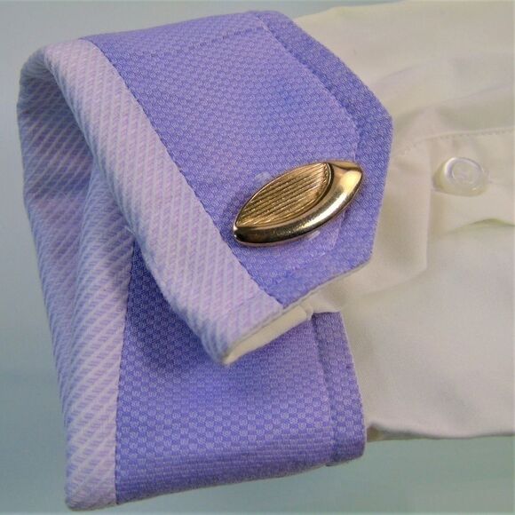 Mid Century Atomic Ellipse Cufflinks Gold Tone - Picture 2 of 6